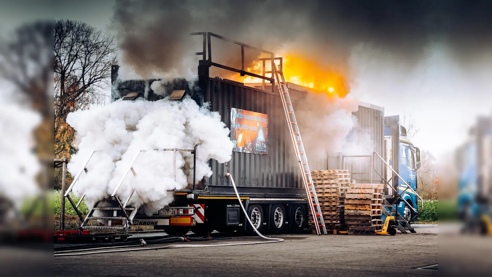Die Übung fand im Katastrophenschutzzentrum in Hebertshausen statt. (Foto: KBI Dachau)
